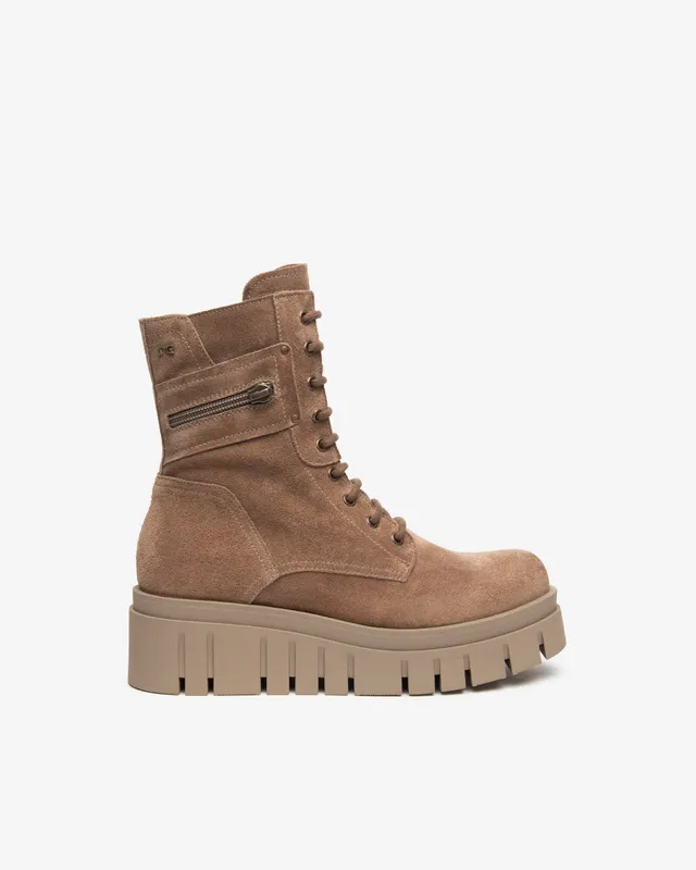 NeroGiardini Bottines Motardes Femme Cuir Velours 55 mm