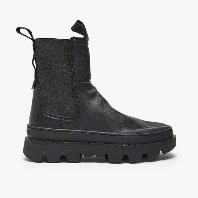 Satorisan Unalome Elastics Premium bottines Black cuir chelsea