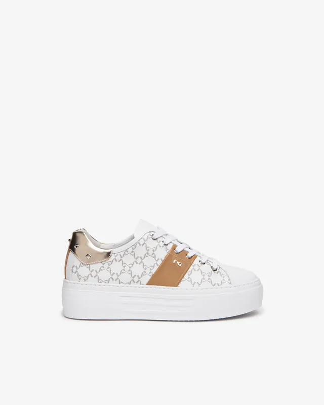 NeroGiardini Sneakers cuir femme DryGo confort été