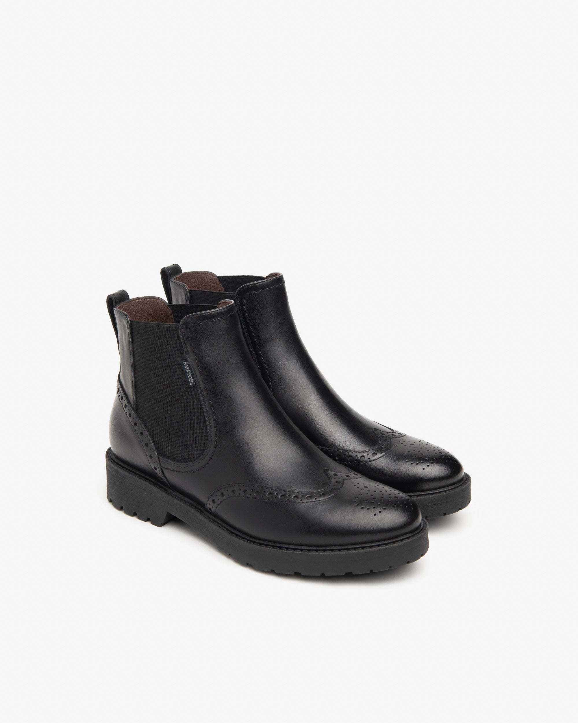 NeroGiardini Chelsea Bottines Cuir Femme 35-41 Talon 35mm