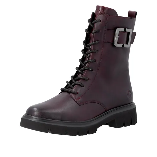 Remonte D1W82 Bottes Lacets Femme Bordeaux 39 EU