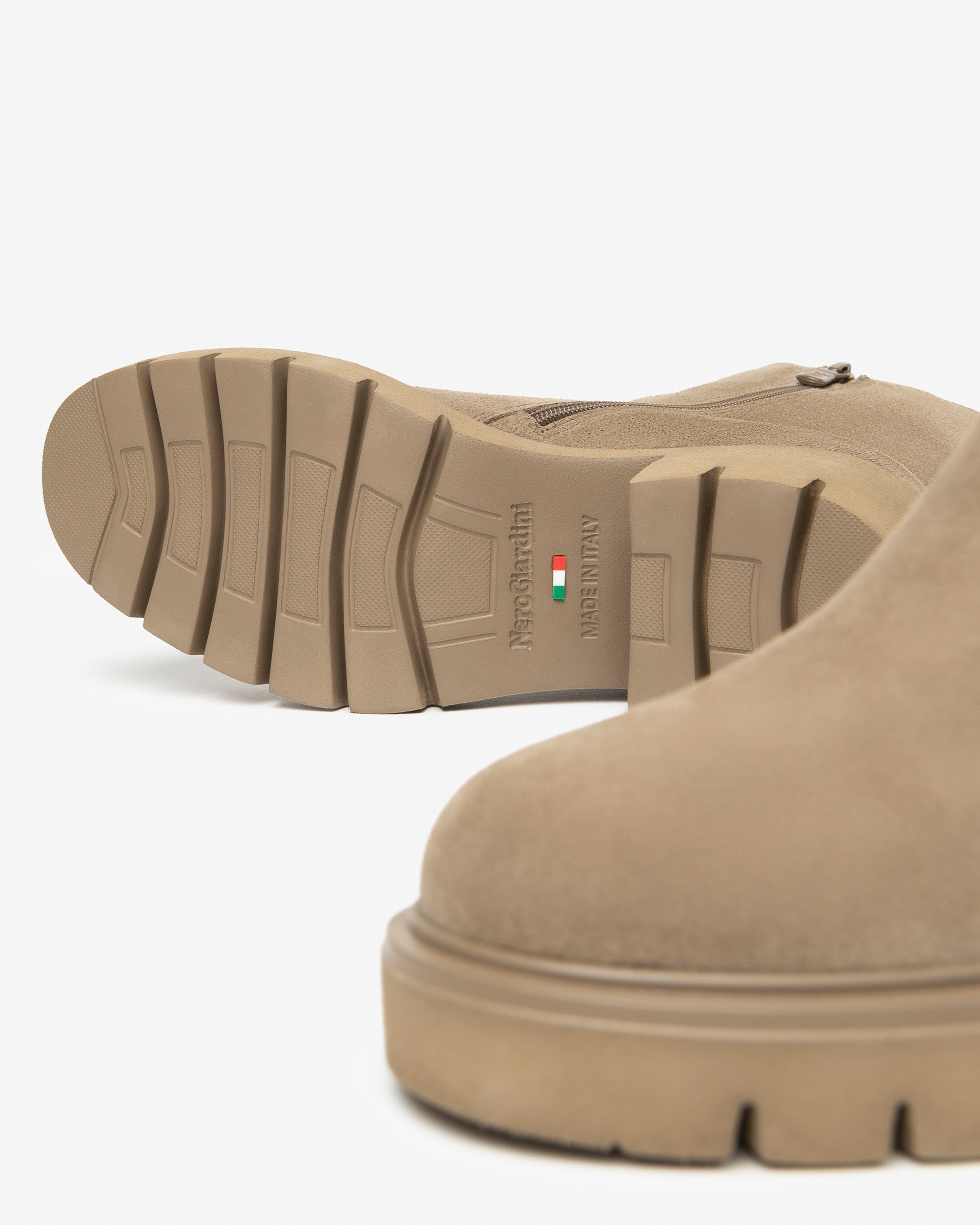 NeroGiardini Bottines Chelsea Cuir Velours Femme DryGo