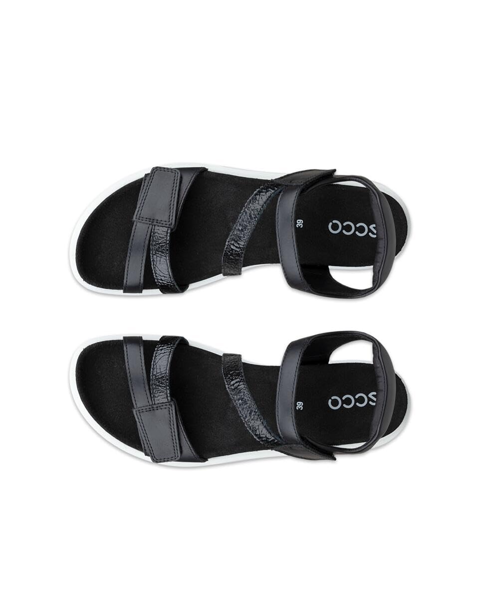 ECCO Soft Sandal 3-Strap sandales femme Noir réglable