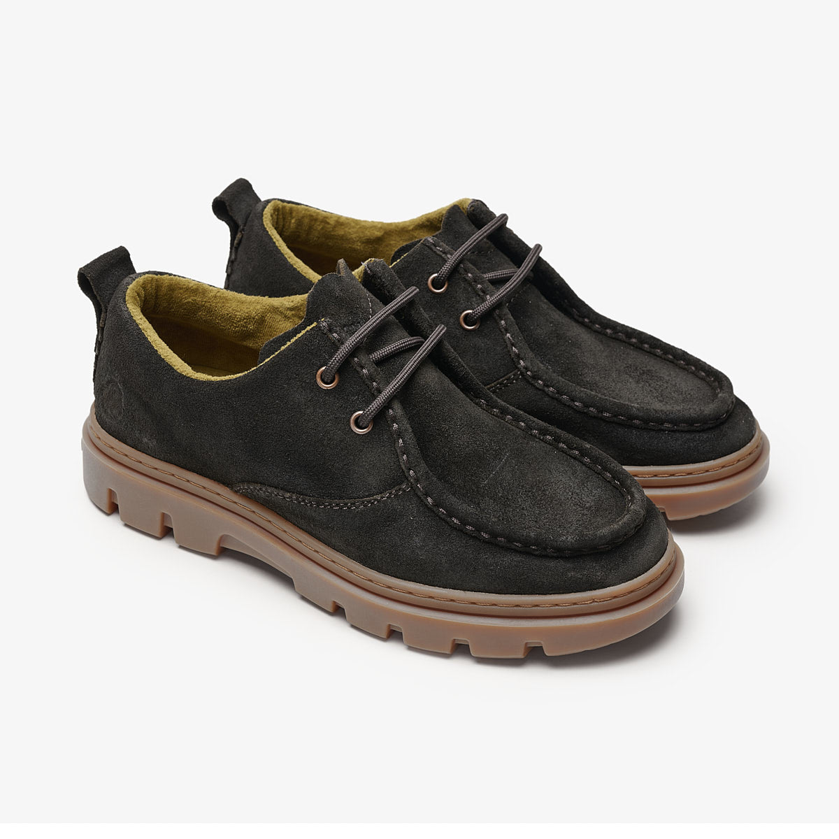 Satorisan Unalome Wallaby mocassins cuir vert laurier