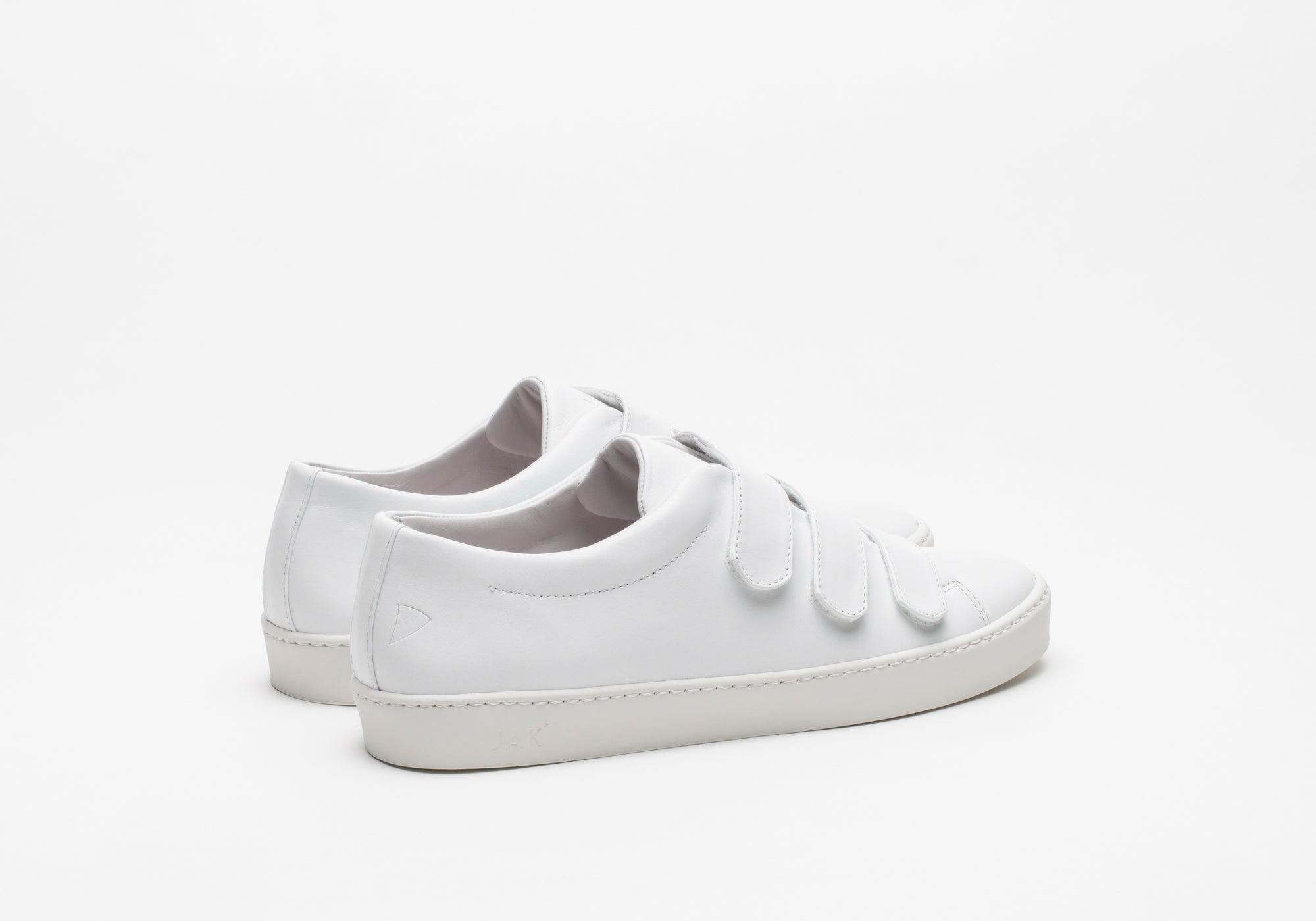 JAK Fika White sneakers cuir blanc scratch