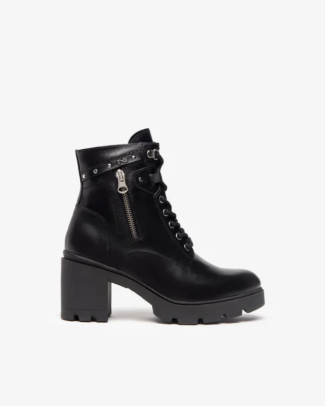 NeroGiardini Bottines Femme Cuir Boots Hiver Confort Ville