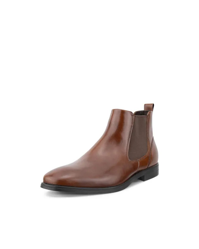 ECCO Melbourne Chelsea bottine homme camel 41 cuir