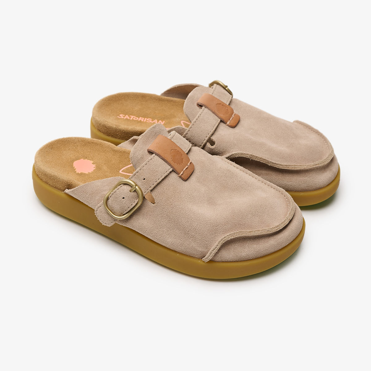 Satorisan Hoote Lux sabot cuir beige sand