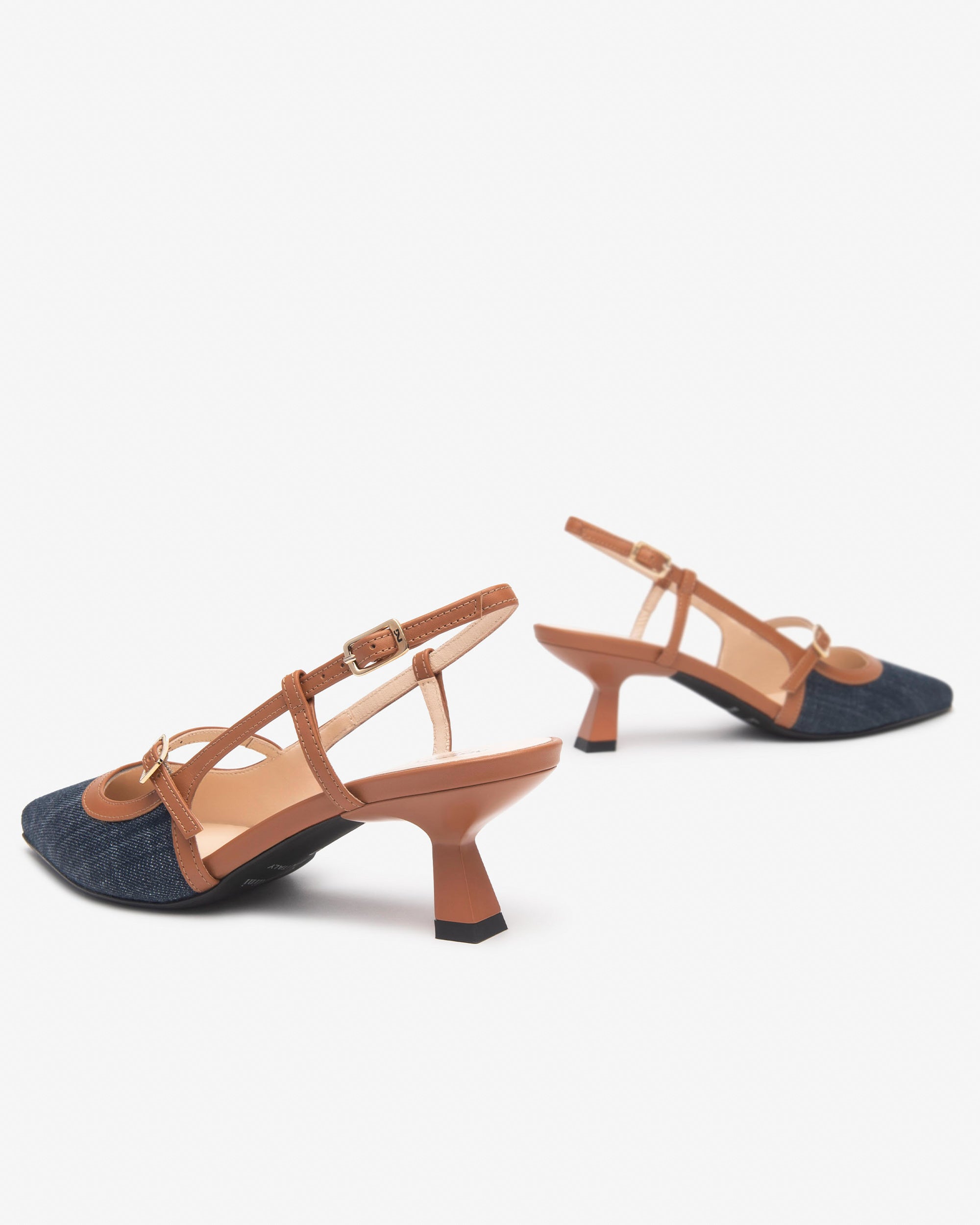 Nerogiardini Slingbacks Femme Cuir Tissu Bureau