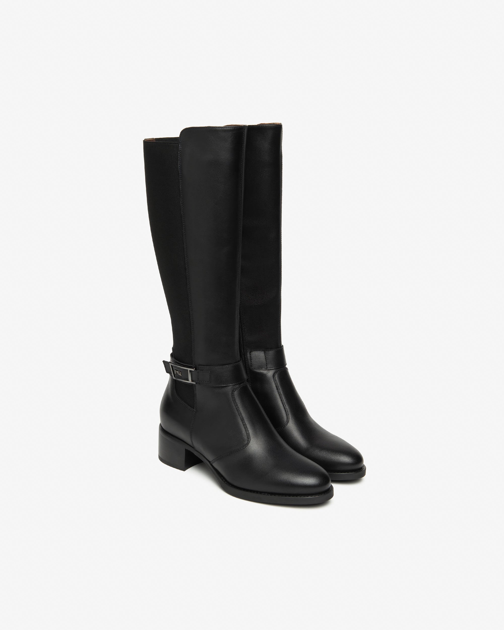 NeroGiardini Bottes Femme Cuir Tissu Pointure 35-41 Confort
