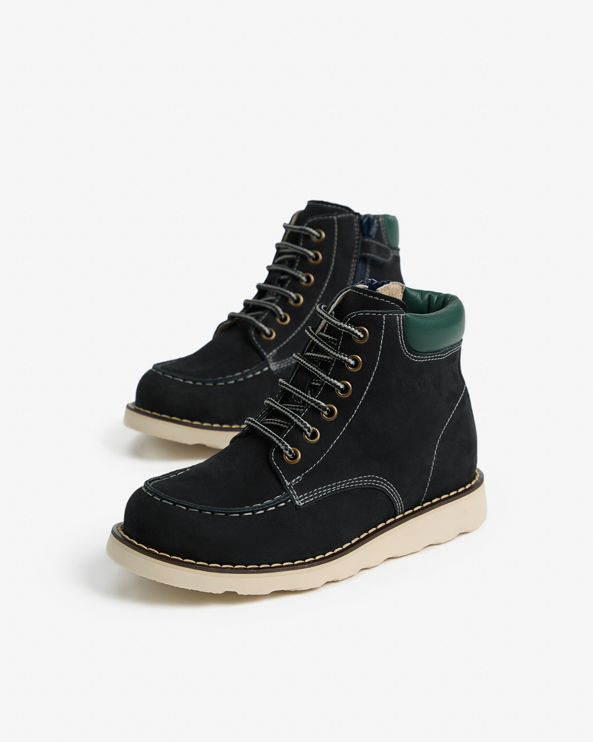 NeroGiardini Bottines Garçon Cuir Daim 31-39