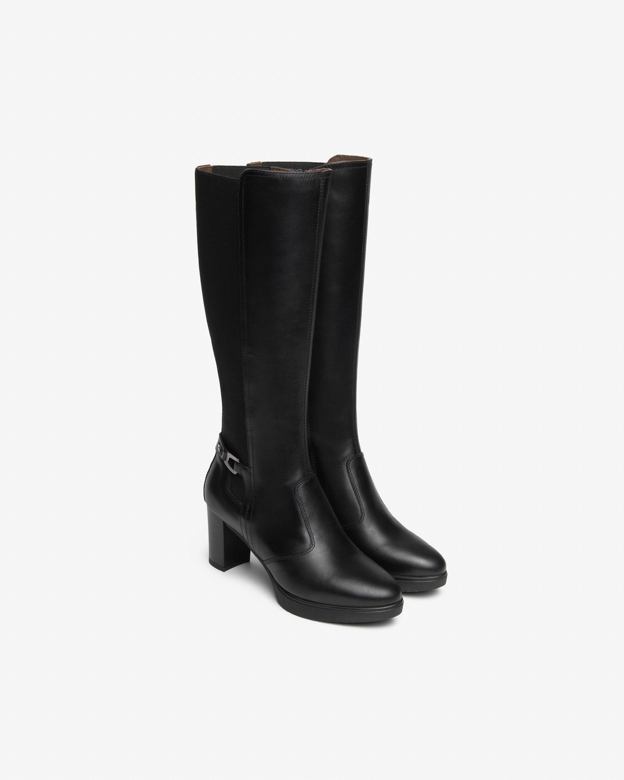 NeroGiardini Bottes Femme Cuir Tissu Talon 70 Pointure 38