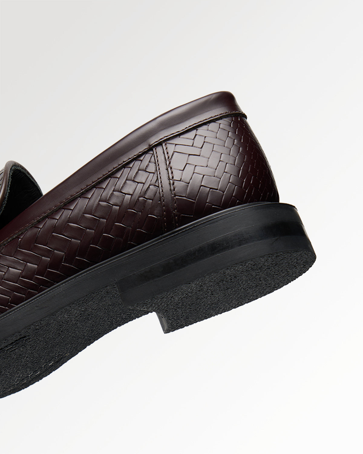 Filling Pieces Woven Twist loafer marron cuir tressé