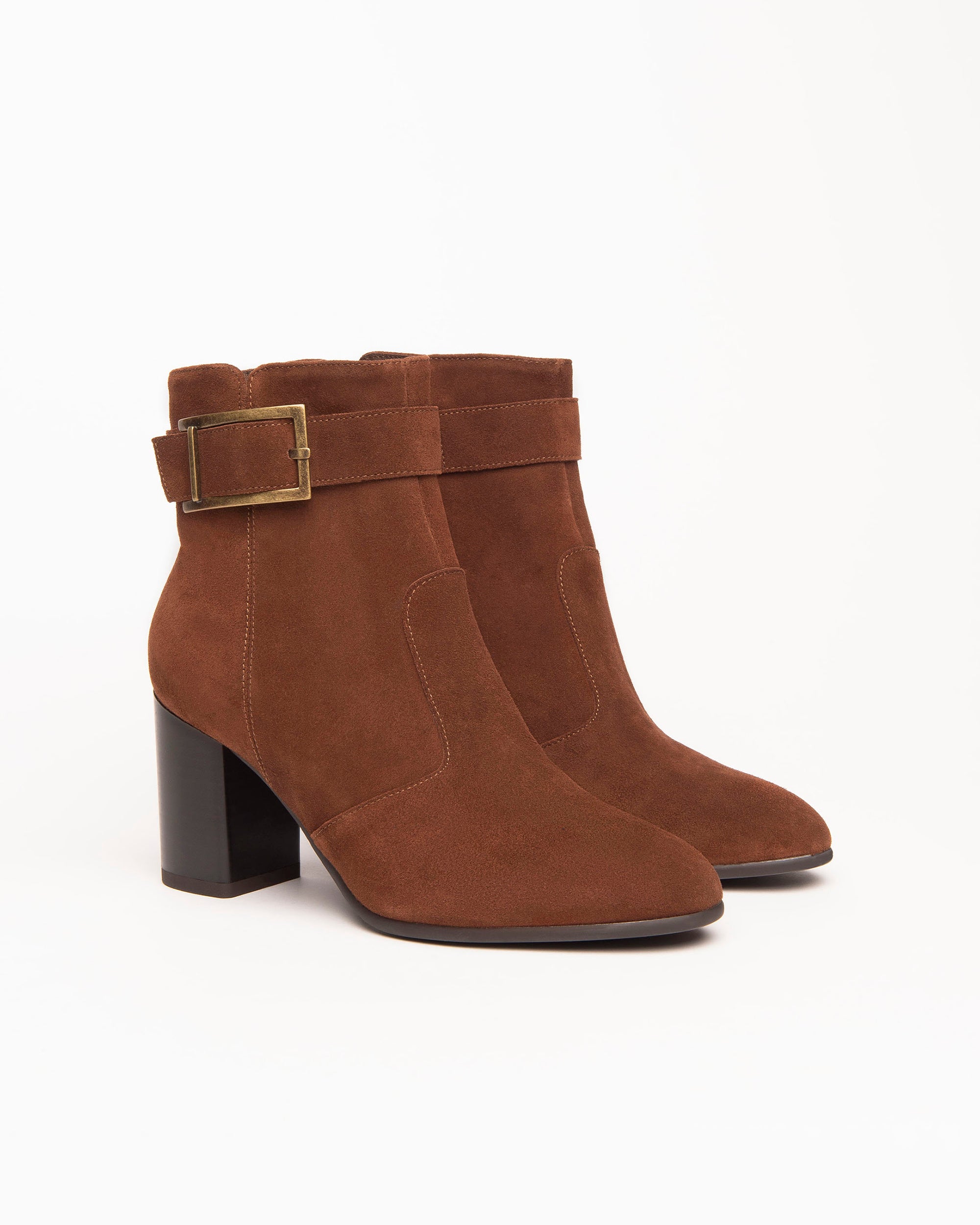 Nerogiardini Bottines Daim Femme Talon 7,5 cm Boucle