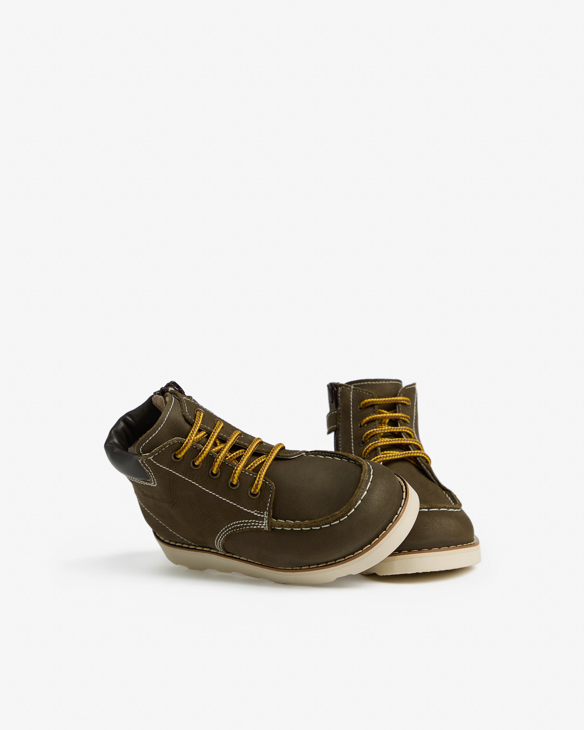 Nerogiardini Bottines Junior Garçon Cuir Zip 28 Outdoor