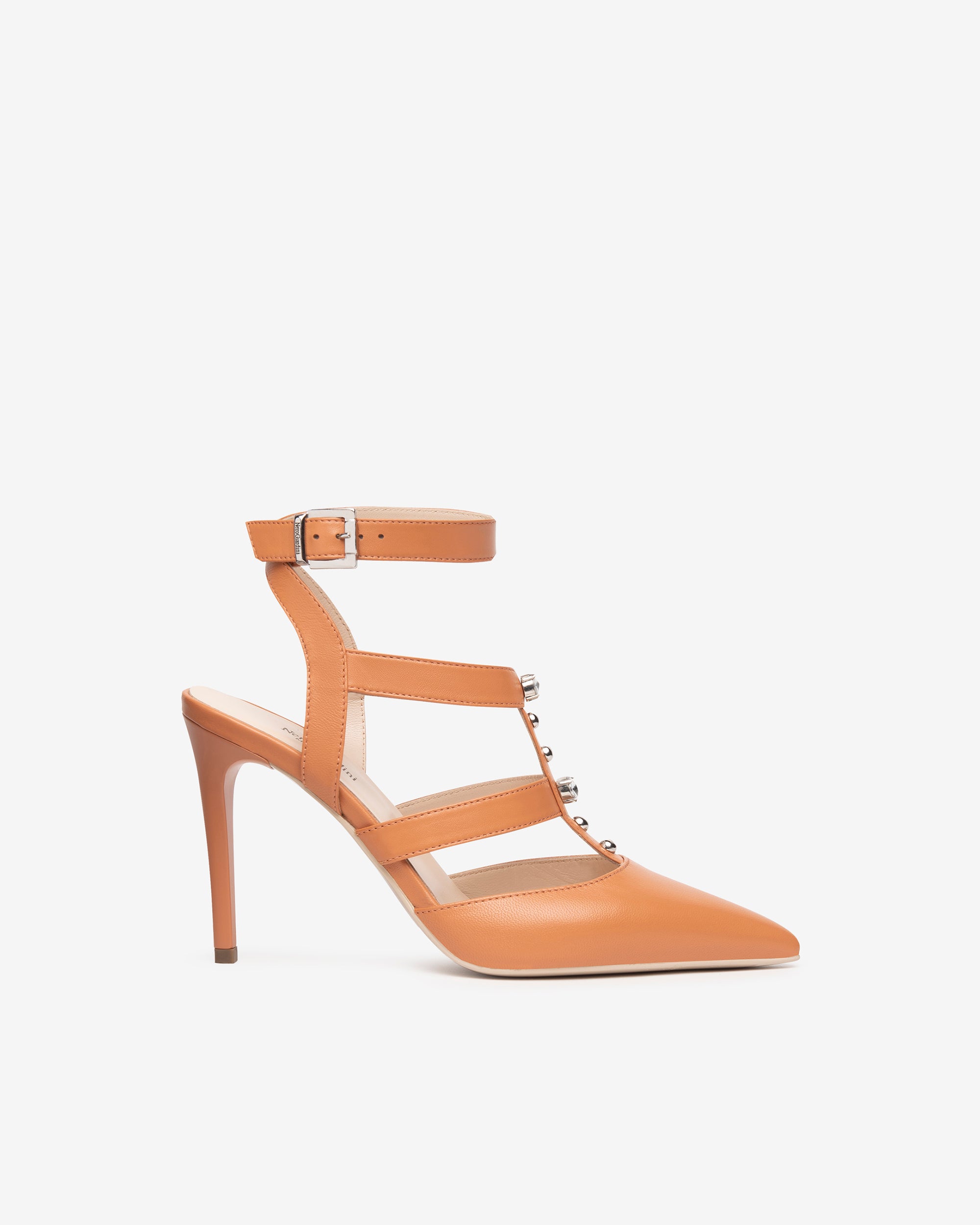 NeroGiardini Escarpins Femme Cuir Talon 9,5 cm Strass