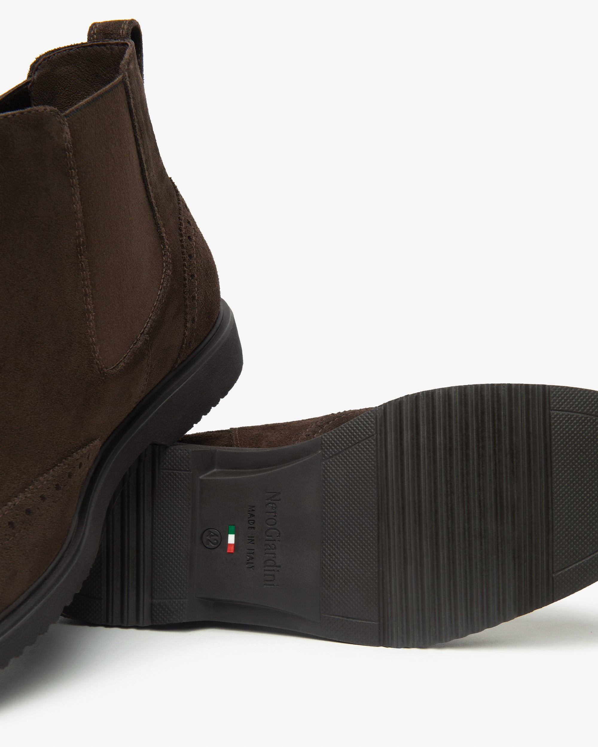 NeroGiardini Bottines Chelsea Homme Cuir Velours