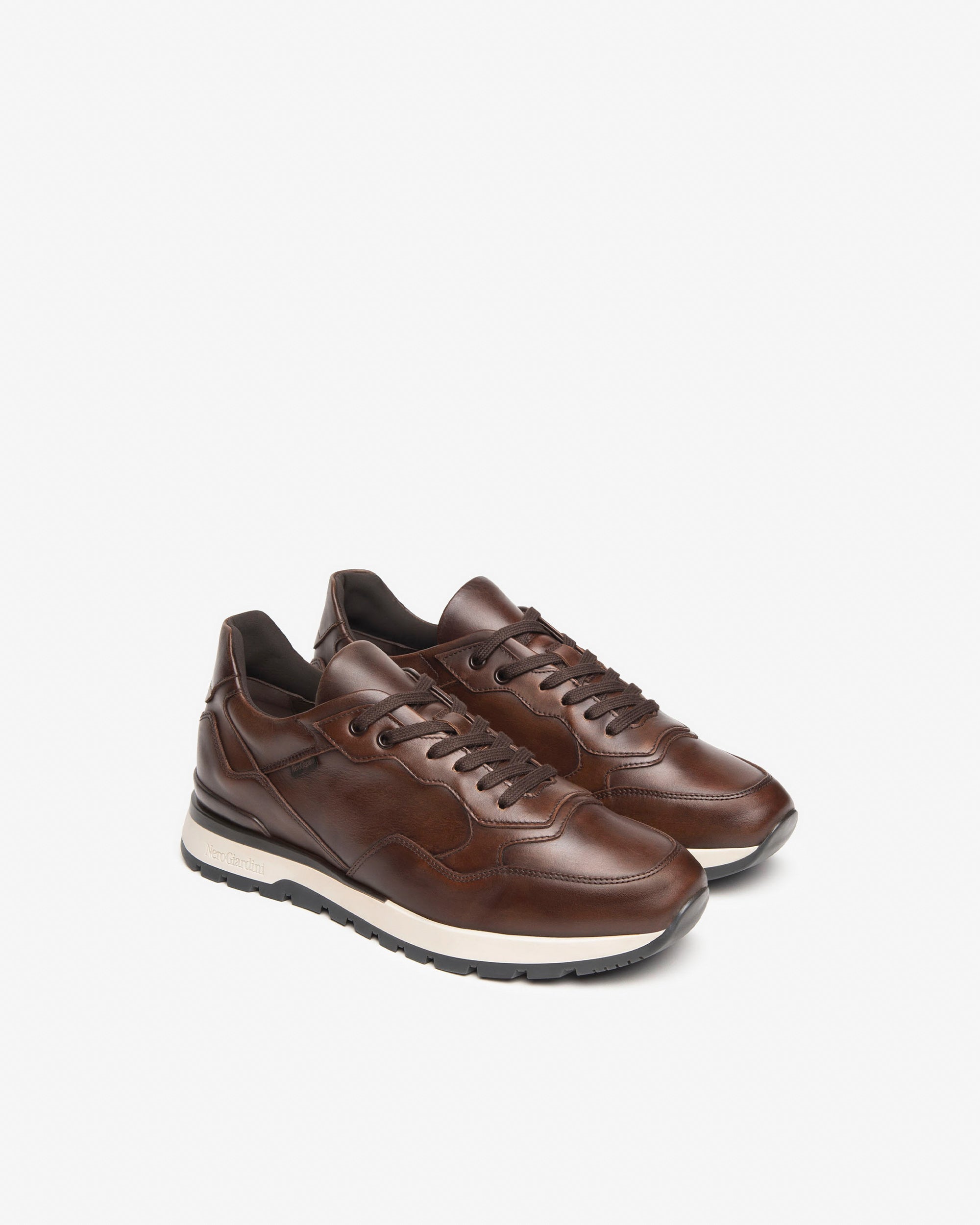 NeroGiardini Sneakers Homme en Cuir Confort Ville