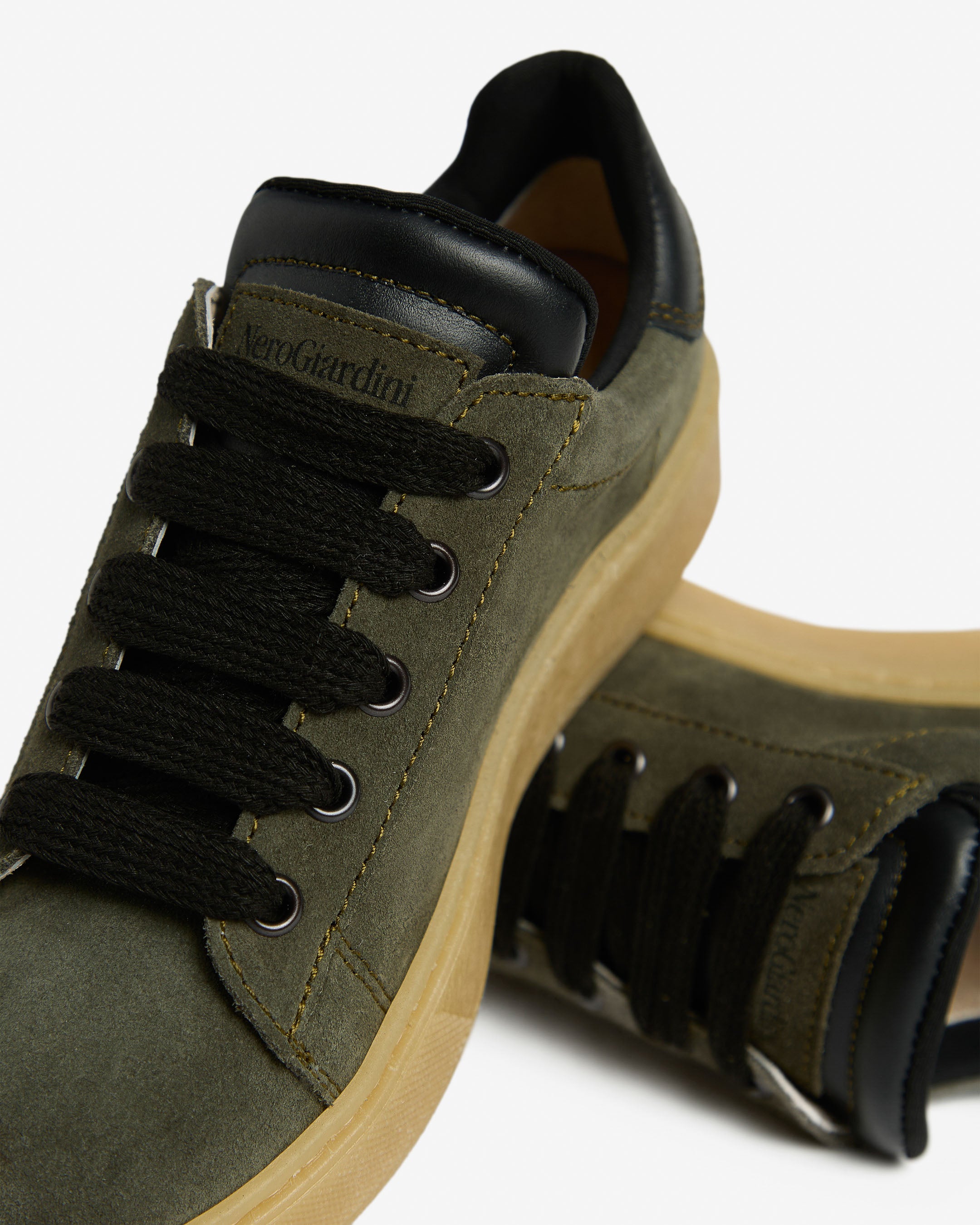 NeroGiardini Sneakers Teen garçon cuir velours
