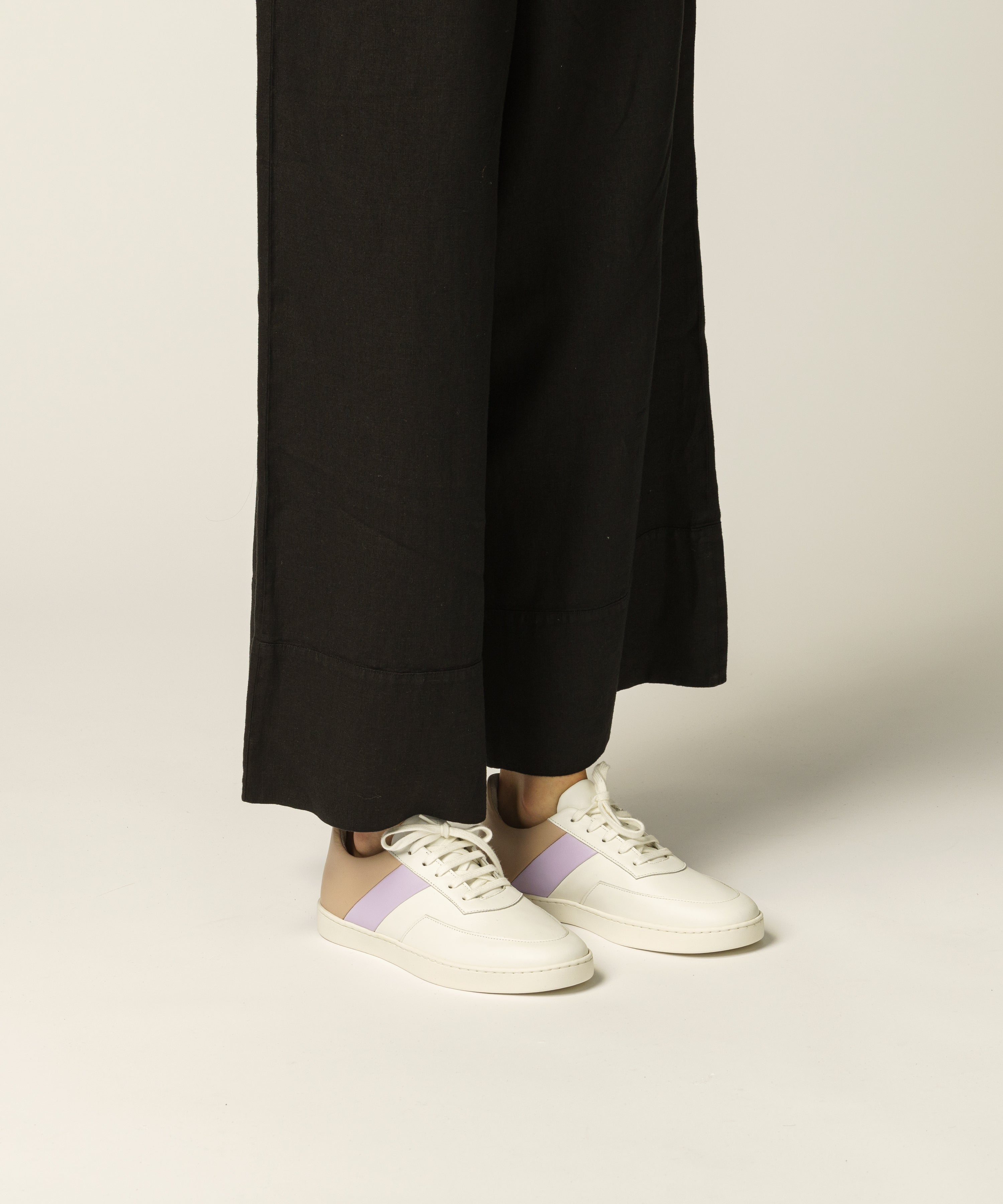 Jak Atlas Low II sneakers cuir nude lilas