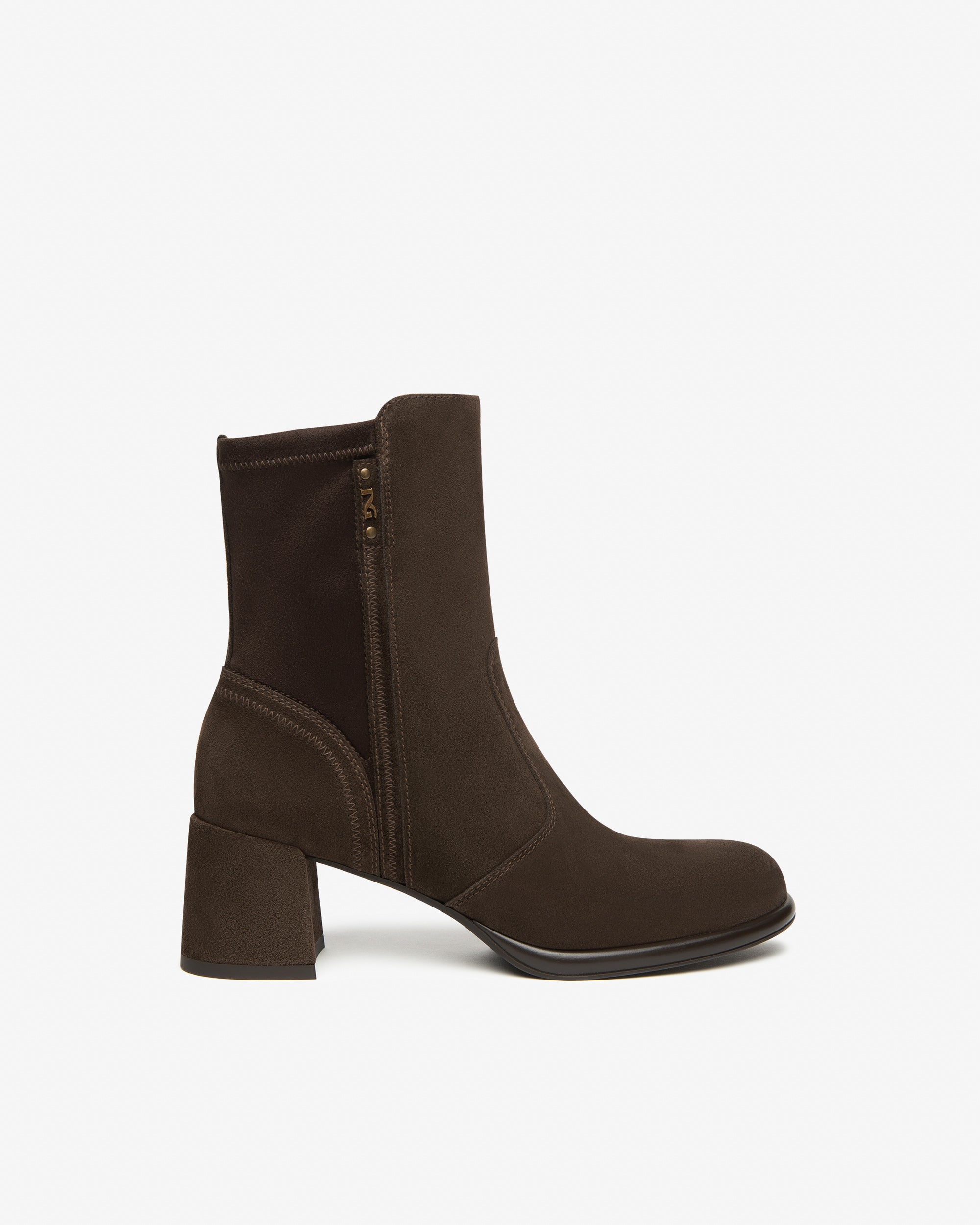 NeroGiardini Bottines Femme Daim Technique Confort Ville
