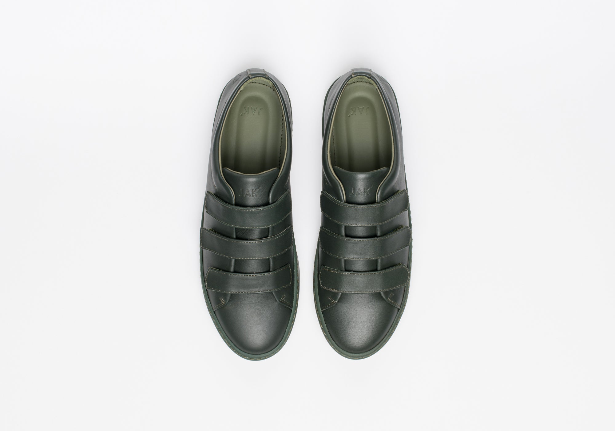 JAK Fika Bottle sneakers cuir scratch vert