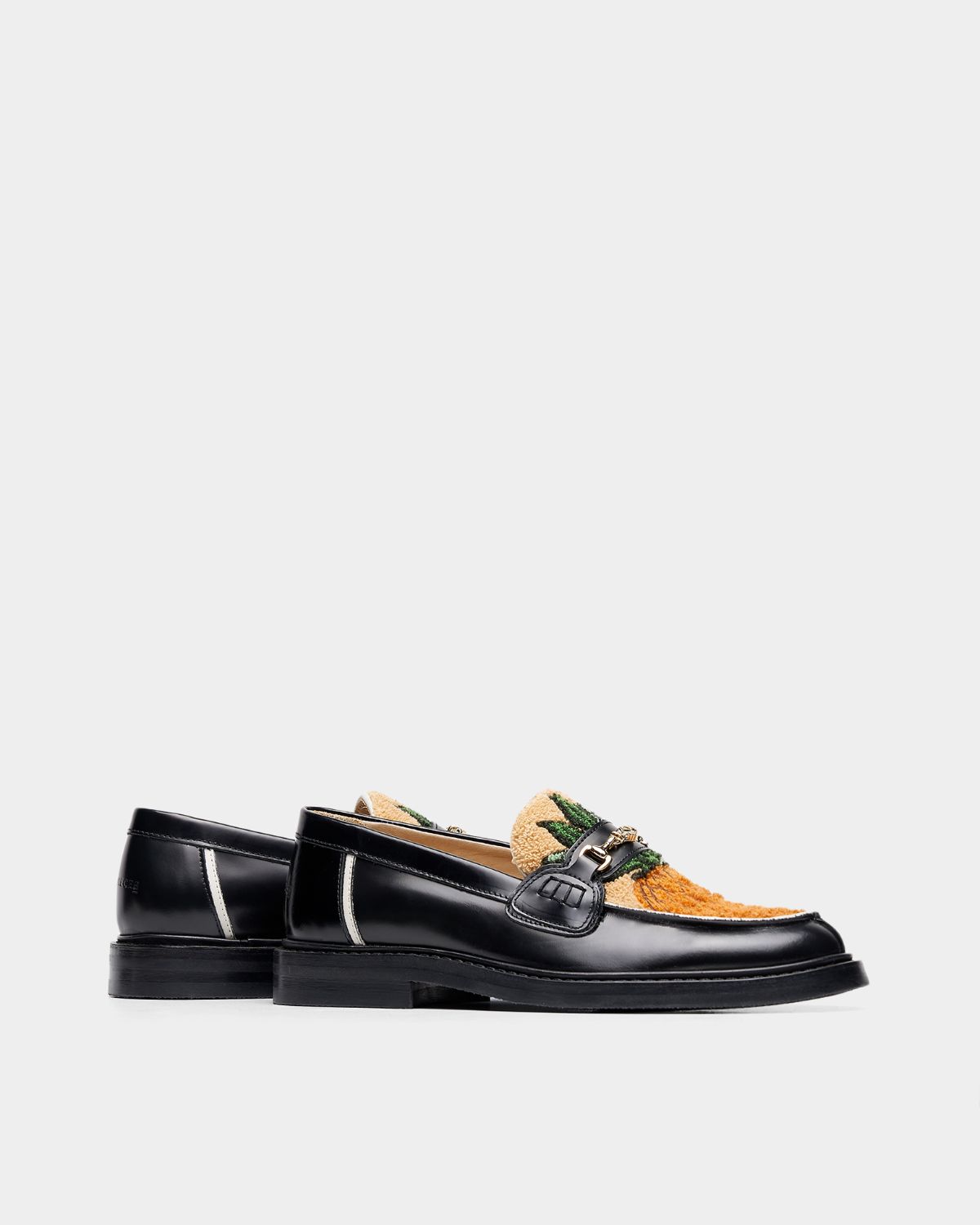 Filling Pieces Loafer Ananas mocassins noirs cuir