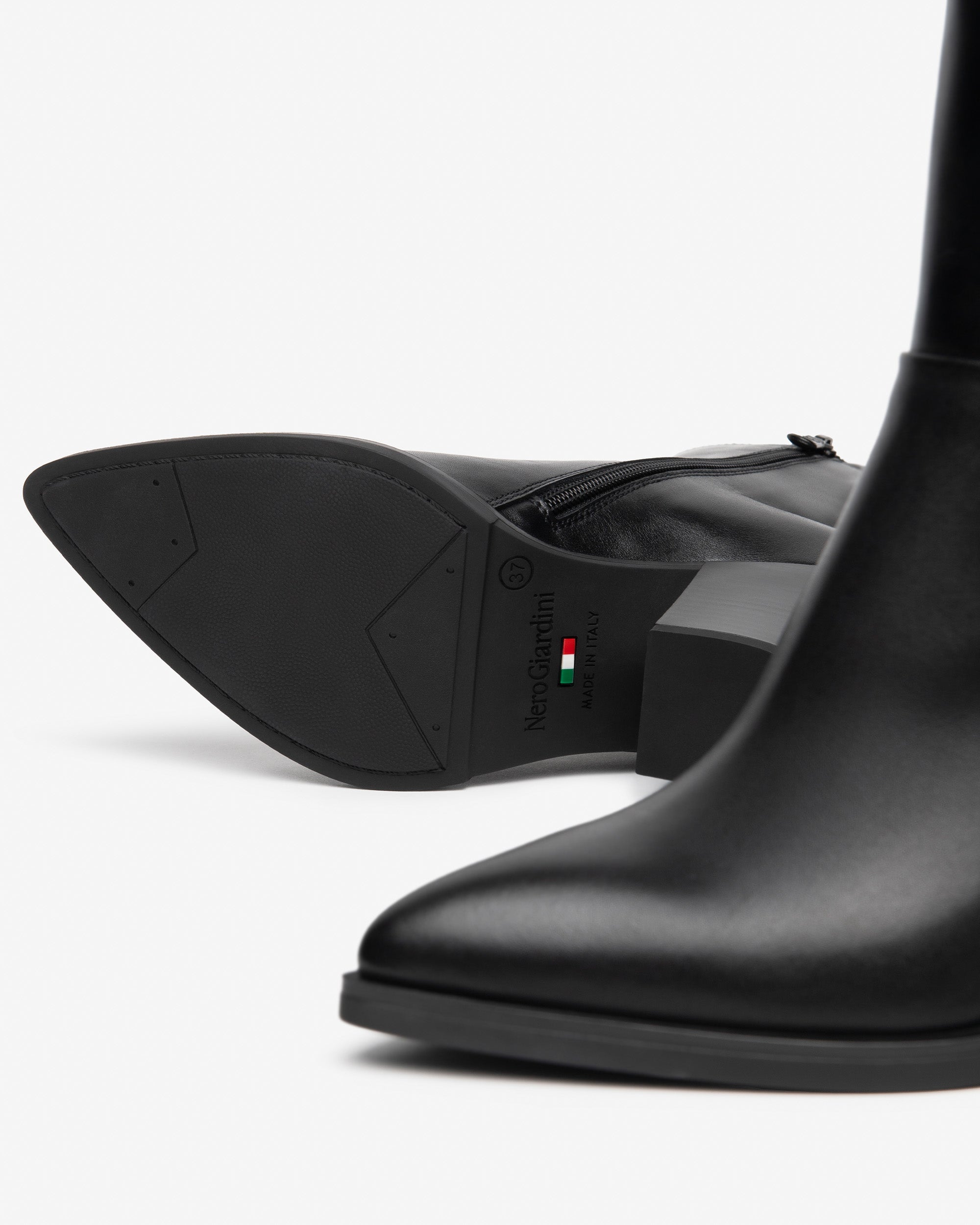 NeroGiardini Bottines Femme Cuir Bottine Talon 80 mm