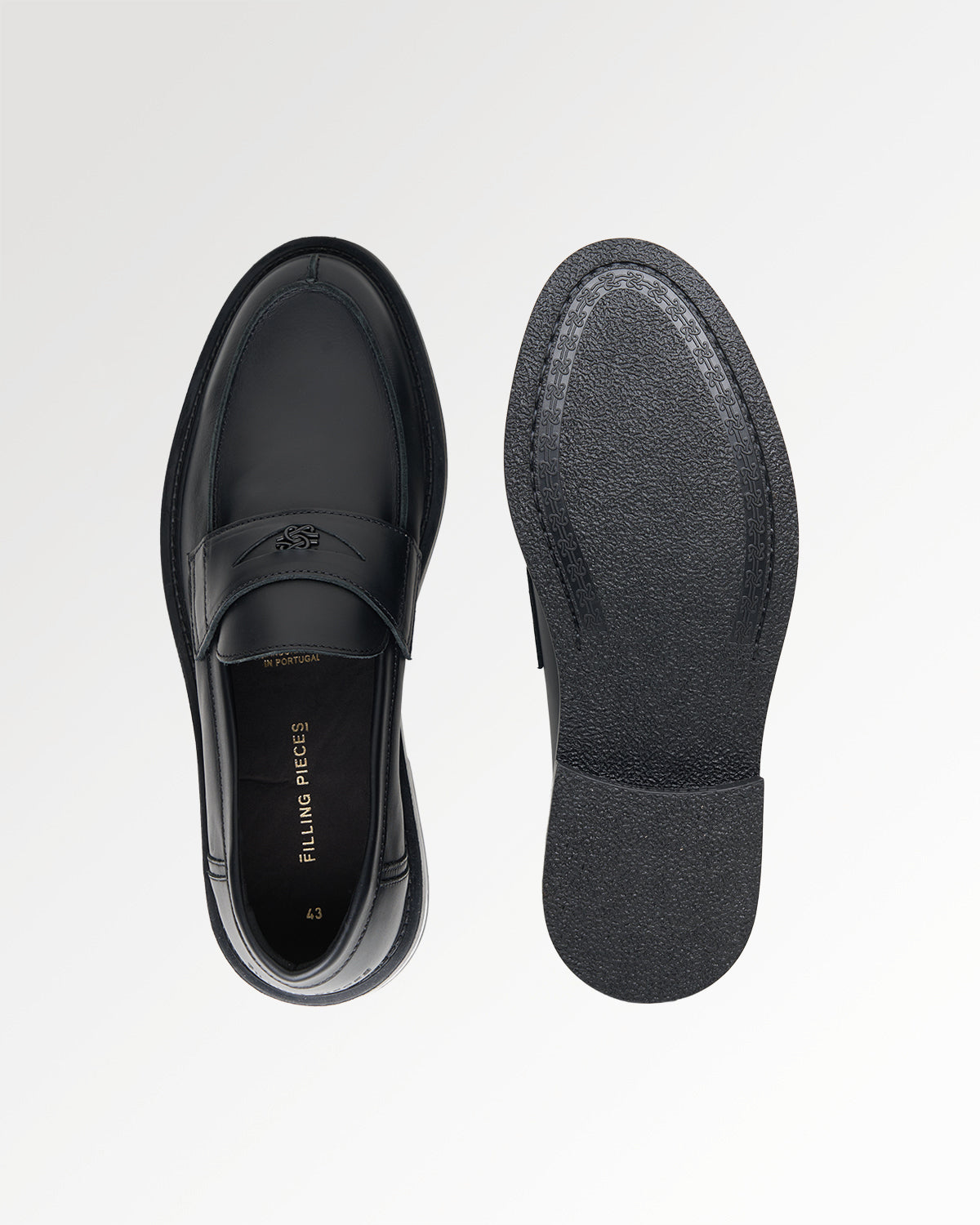 Filling Pieces Base Loafer Nappa Black mocassins noir