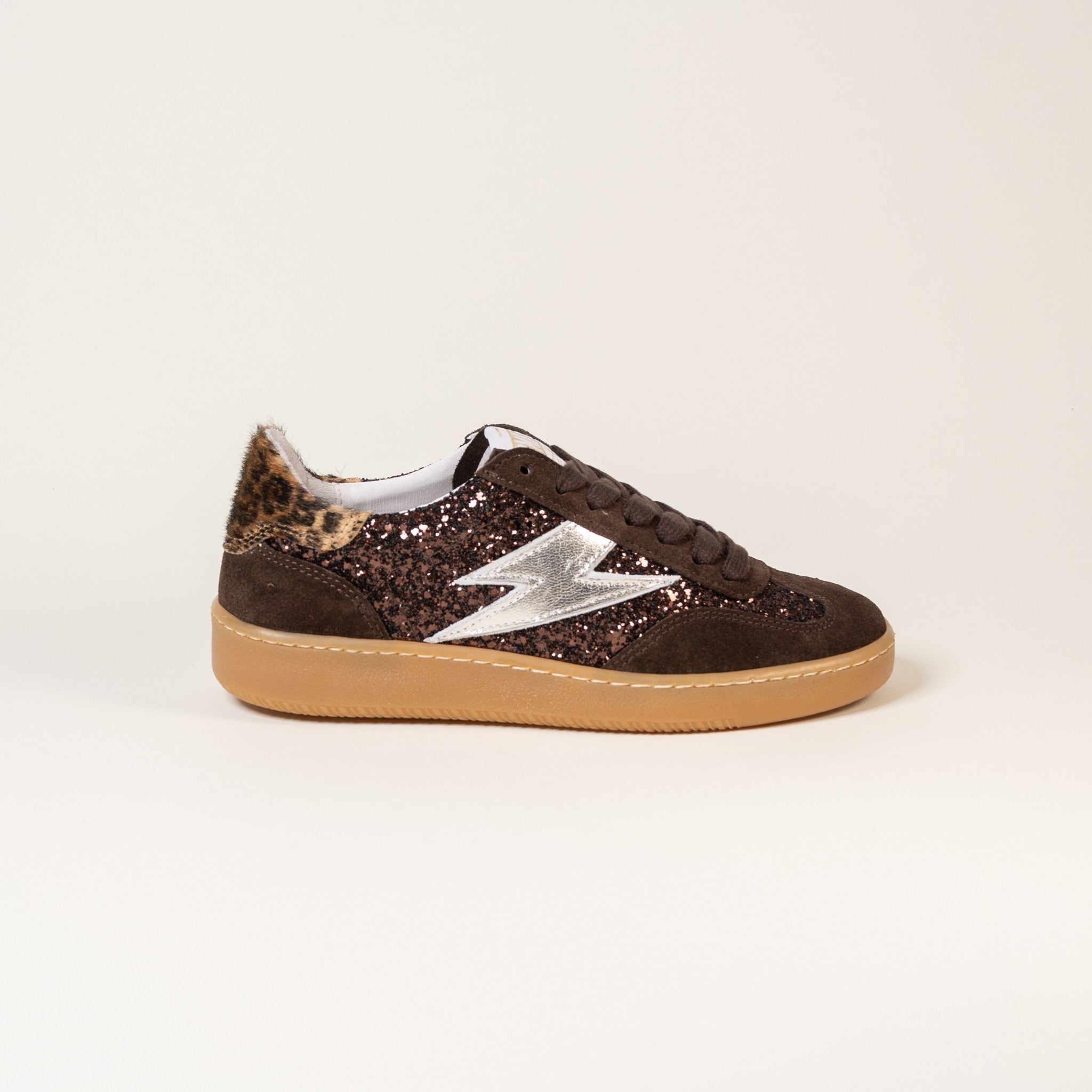 SMR Lee E469 basket glitter marron léopard