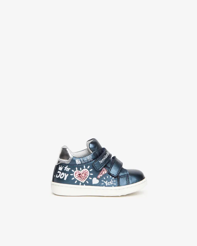 NeroGiardini Sneakers Baby Fille Cuir Lamé Scratch 22