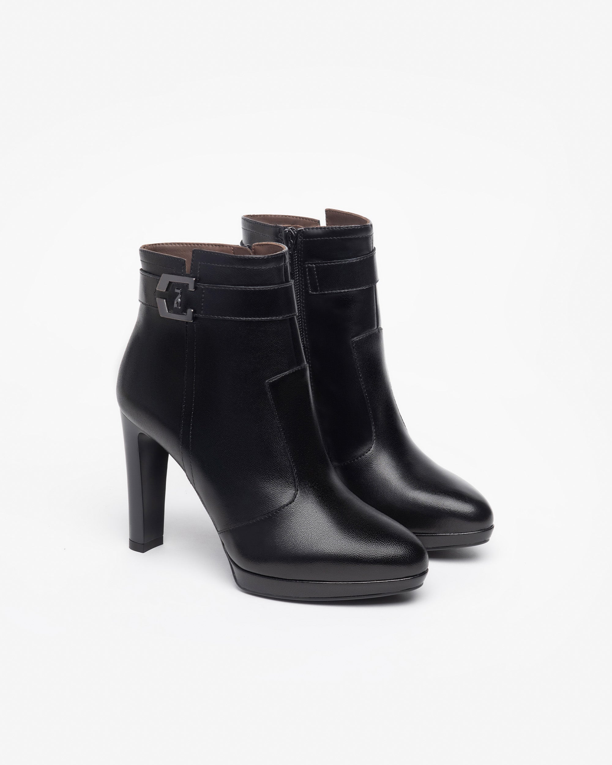 Nerogiardini Bottines Bottines Femme Cuir Confort Ville