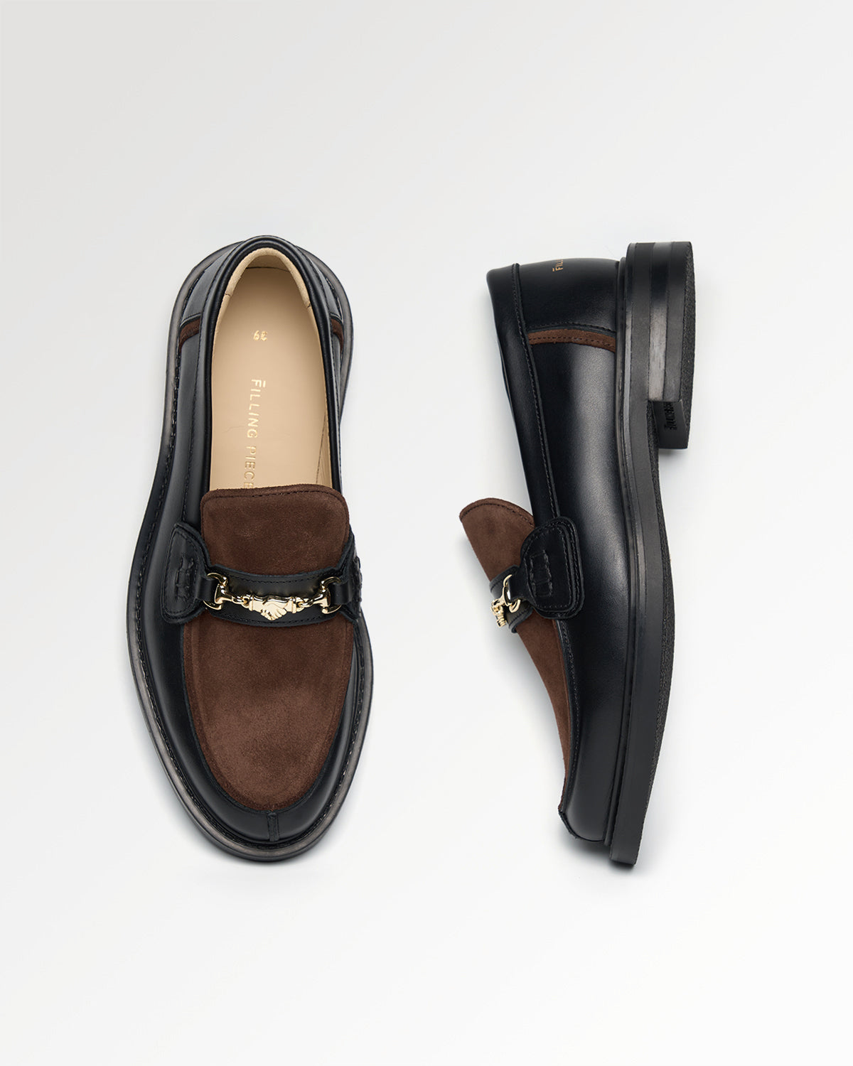 Filling Pieces Hazy mocassins marron cuir suède