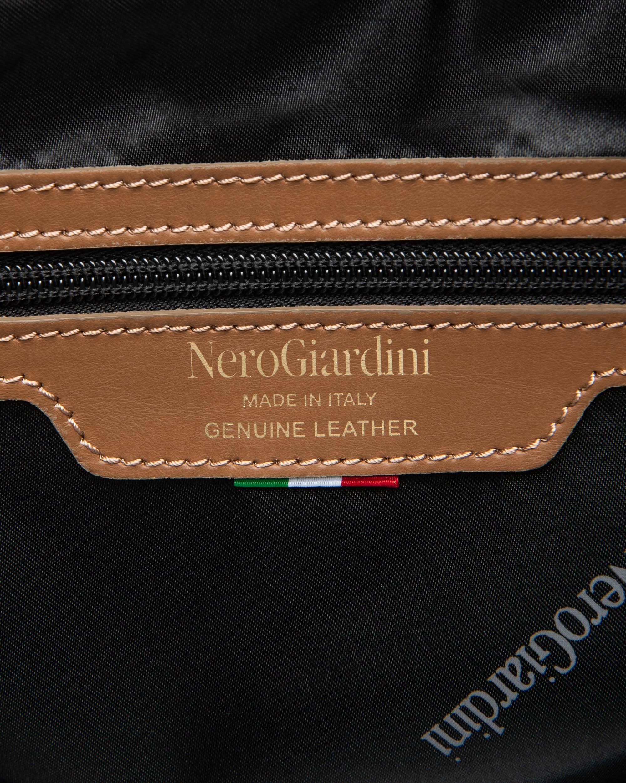NeroGiardini Tote Bag Femme Daim Zip Doré