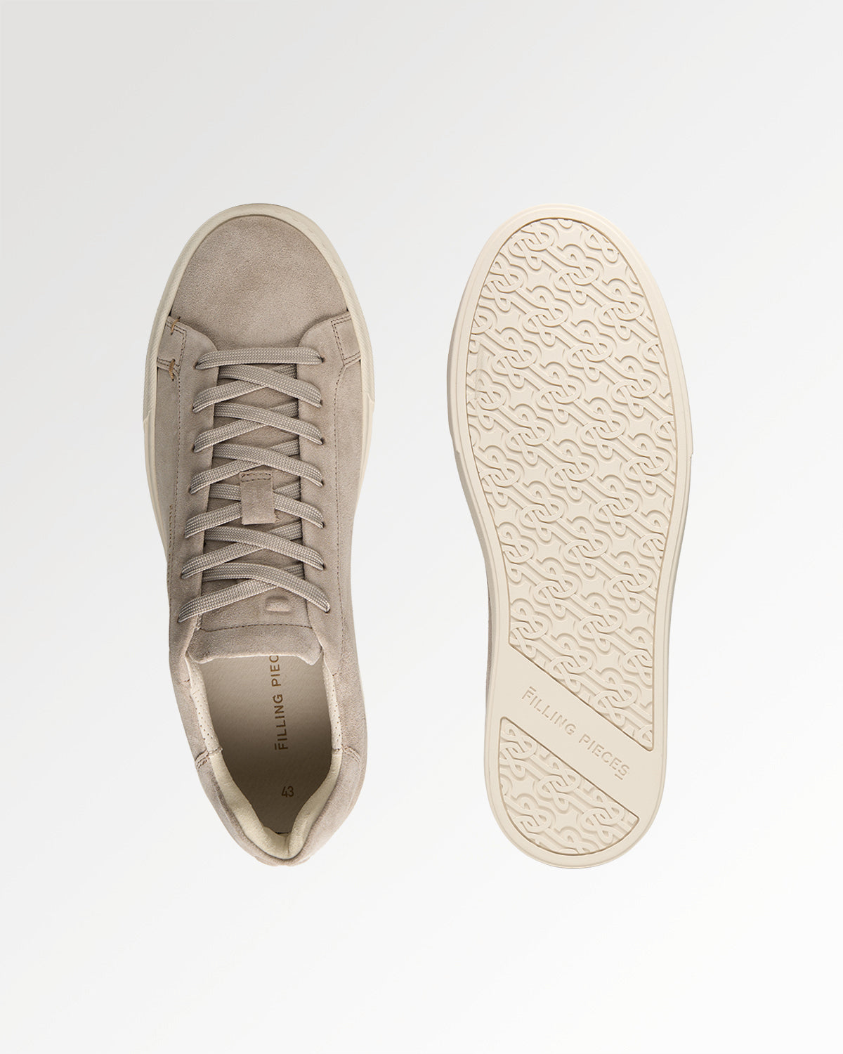 Filling Pieces Tiebreak Suede Pure baskets blanche suède