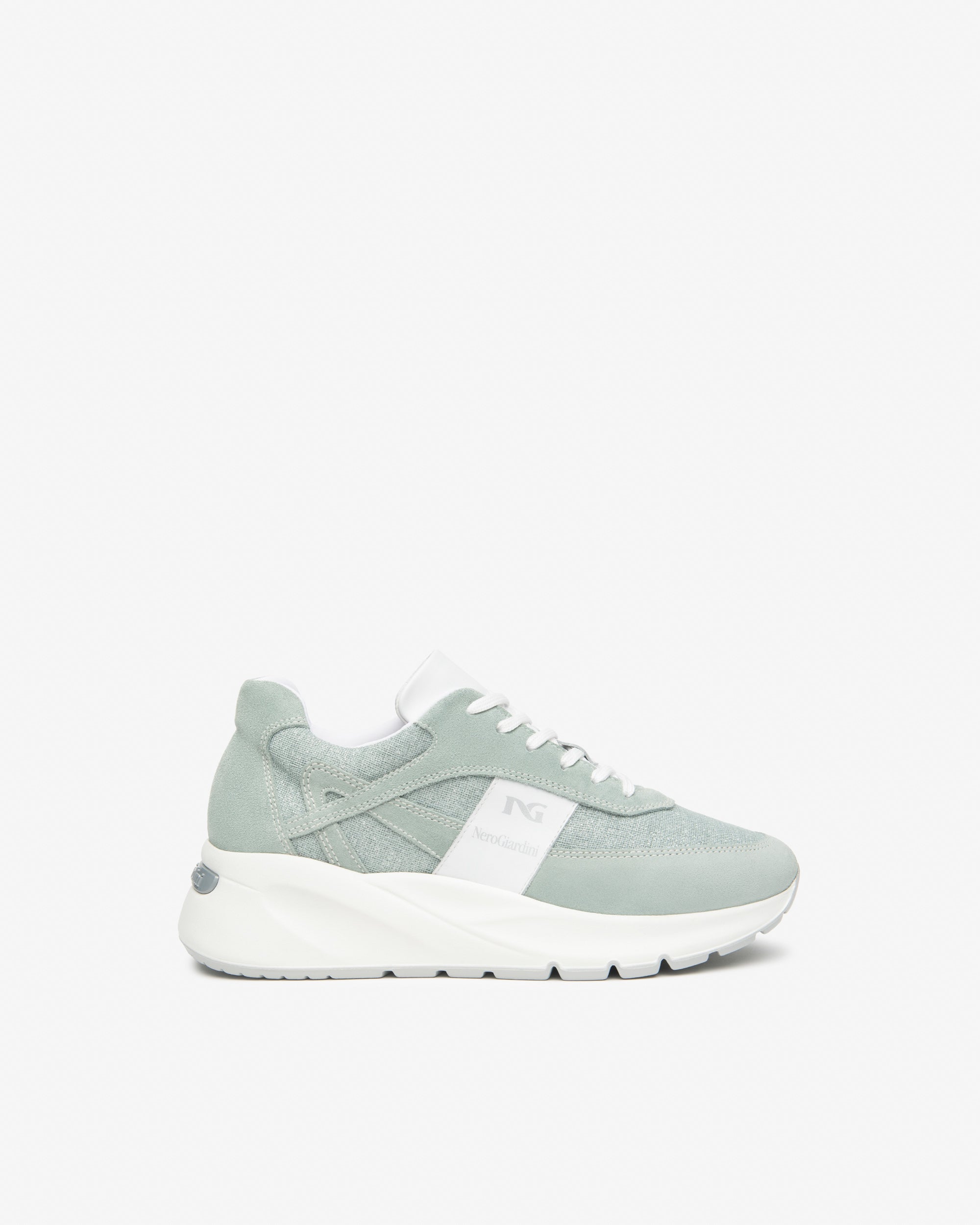 NeroGiardini Sneakers Femme Cuir Velours Basket Confort