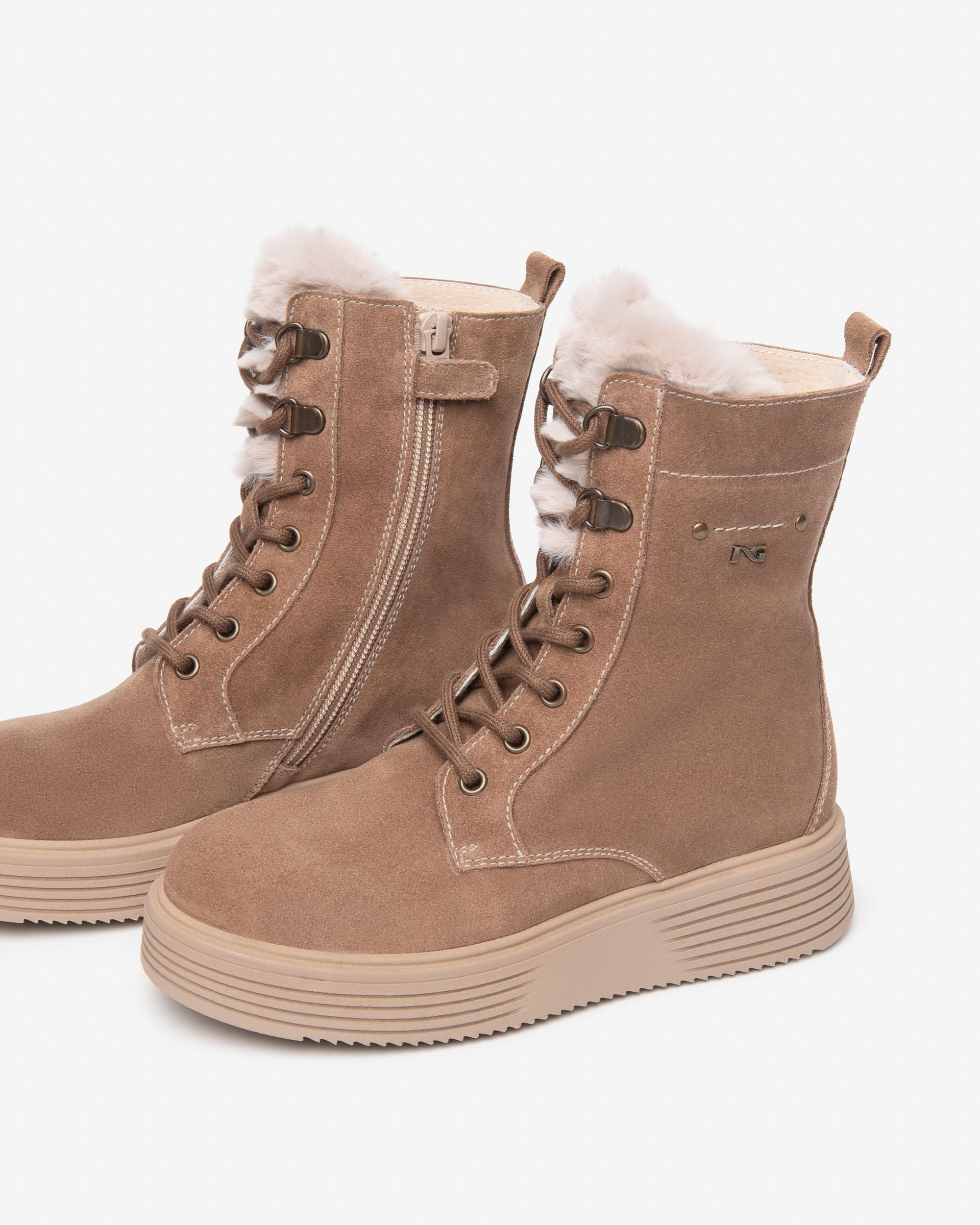 NeroGiardini Bottines Fille Motardes Velours 34