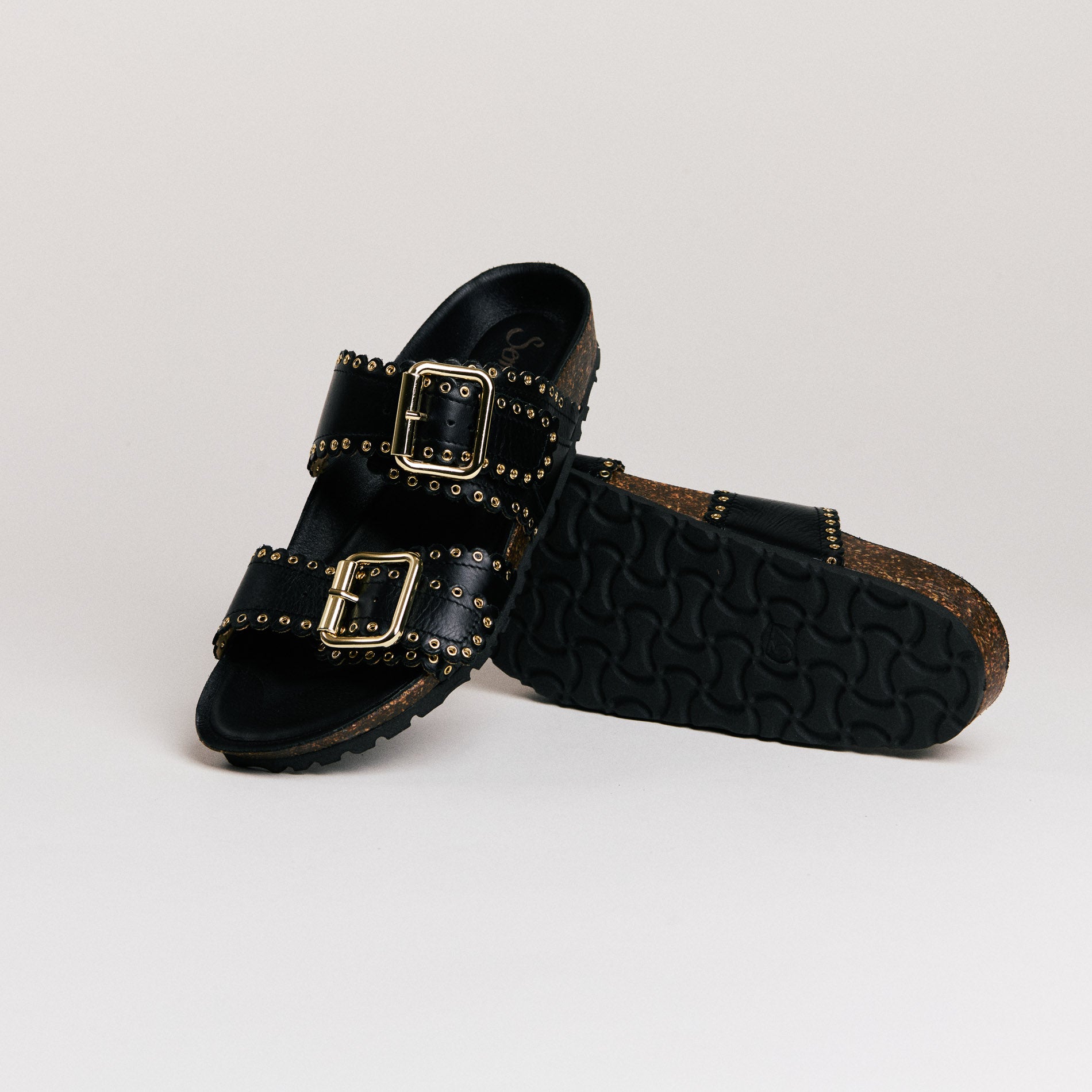 SMR Arianna Oslo mules noires cuir pointure 36-41