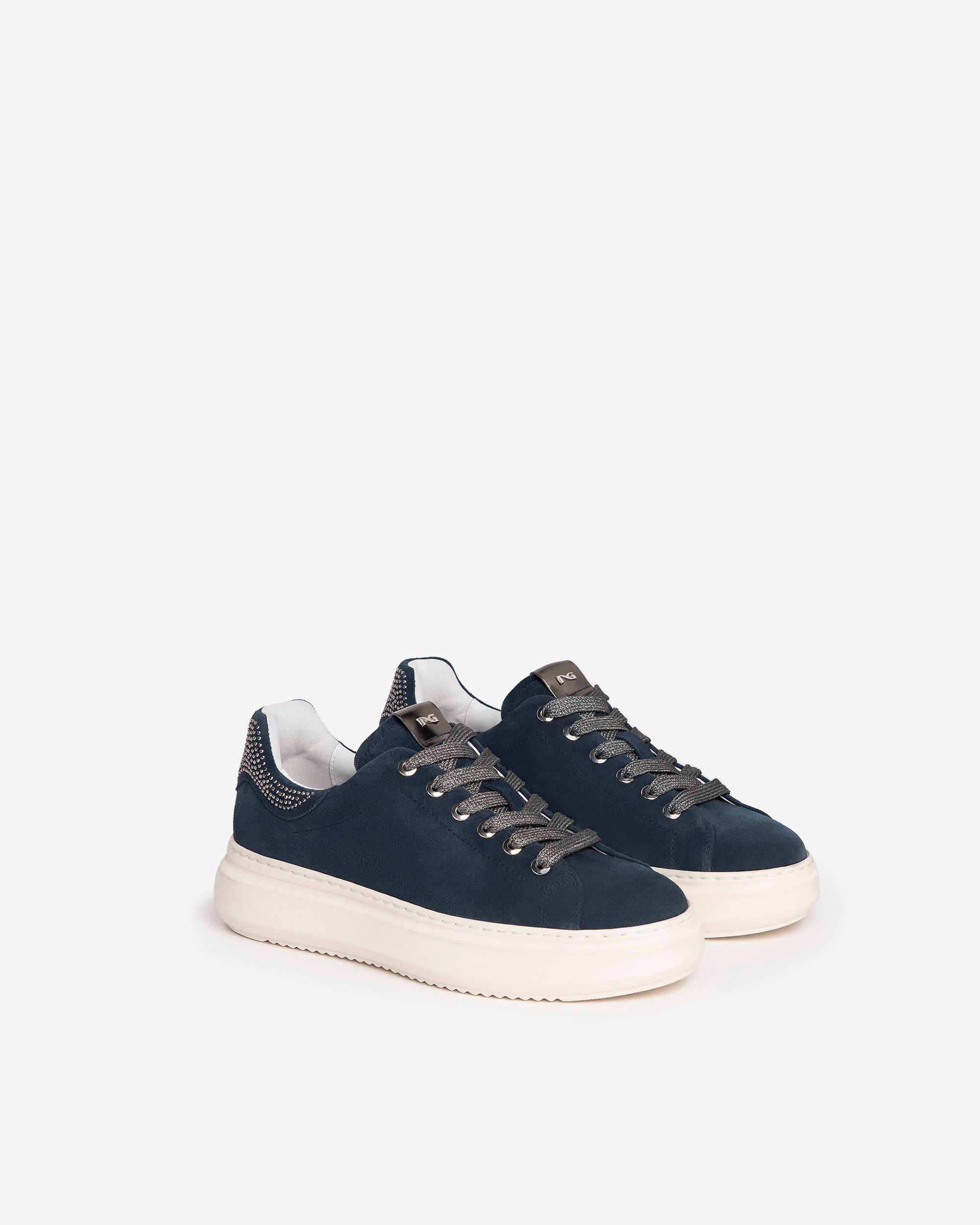 NeroGiardini Sneakers Femme Velours Baskets Confort