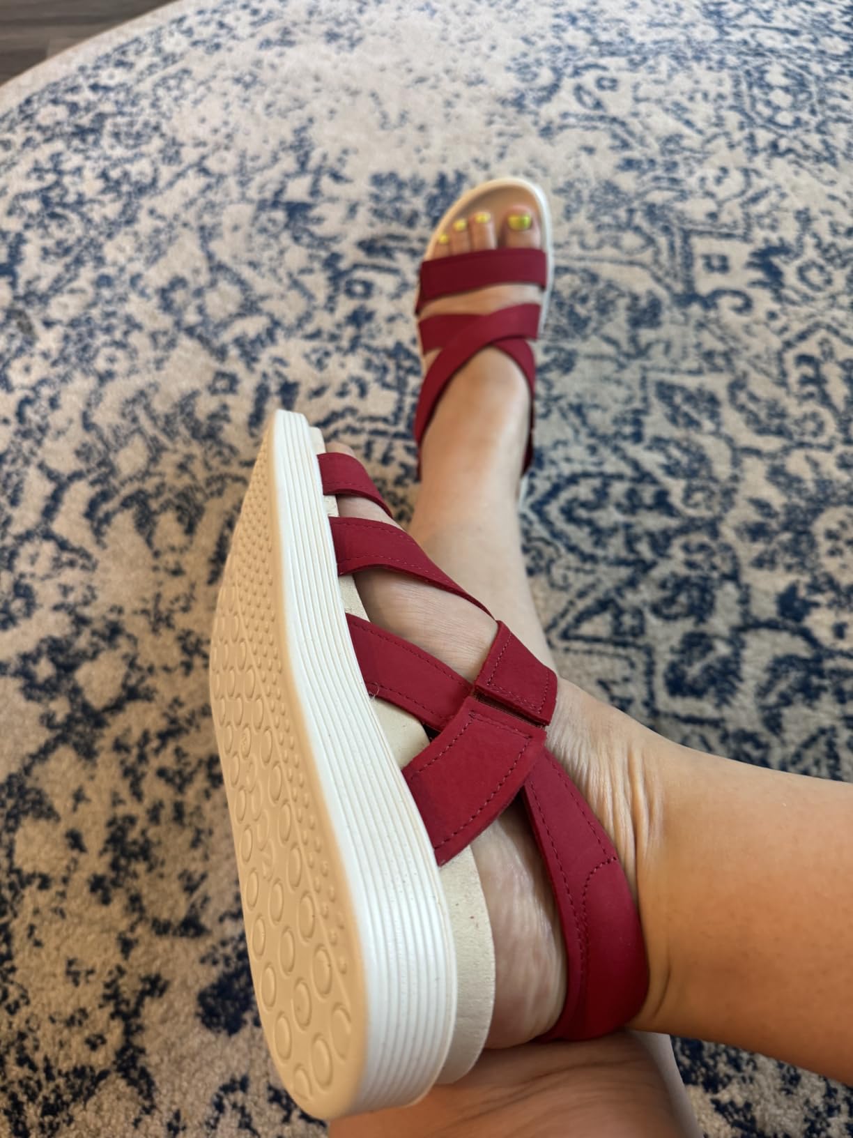 ECCO Soft Cross Strap Sandale Femme Noir 38 EU