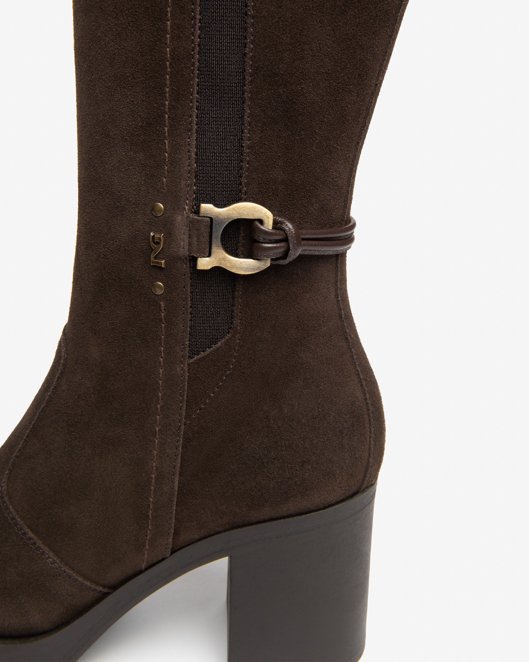 NeroGiardini Bottes botte femme daim talon 75