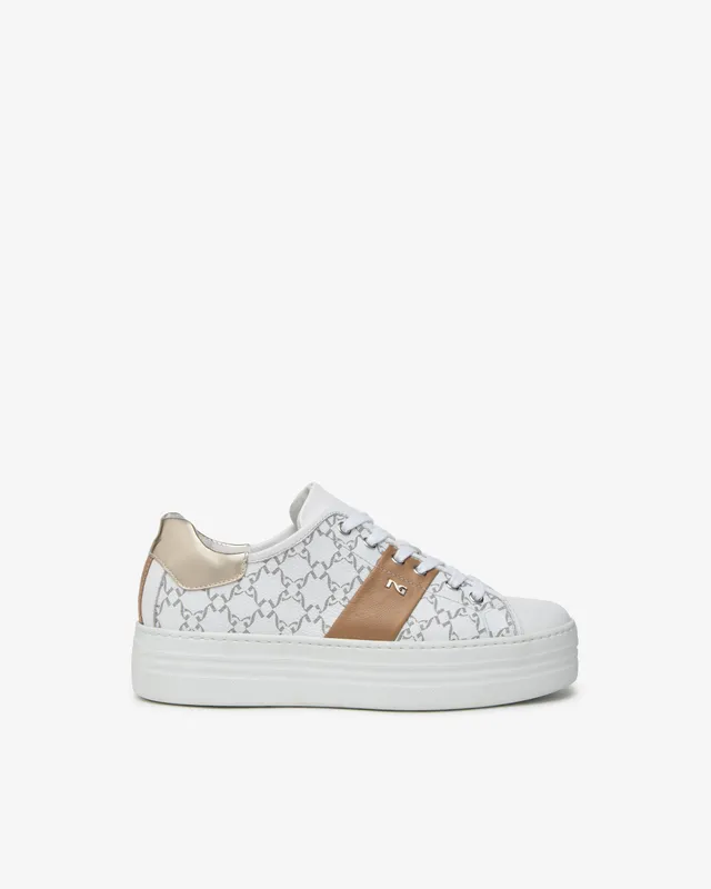 NeroGiardini sneakers cuir femme tissu technique