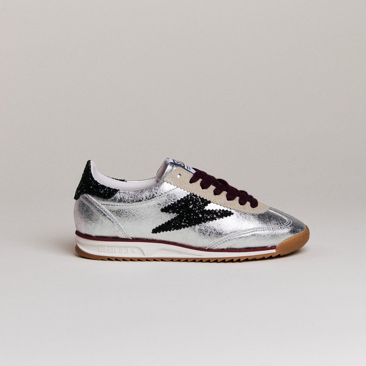 SMR Joyce C134 baskets argent bordeaux pointure 36-40