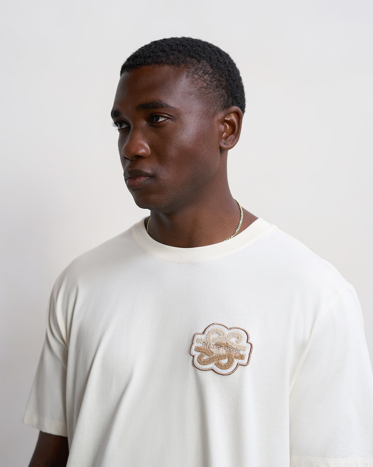 Filling Pieces Gowtu Tonal t-shirt Antique White coton
