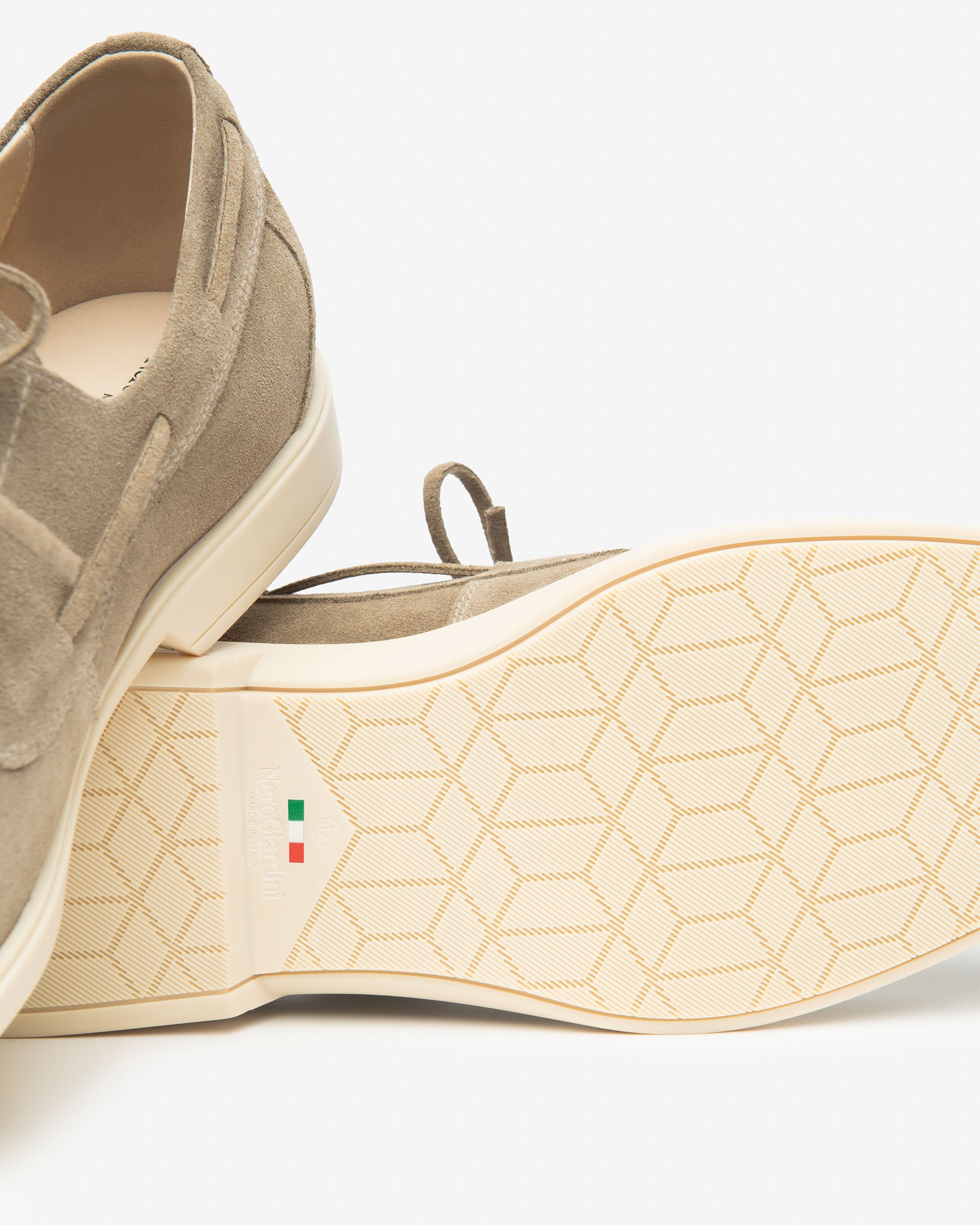 NeroGiardini Chaussures à Lacets Homme Cuir Velours