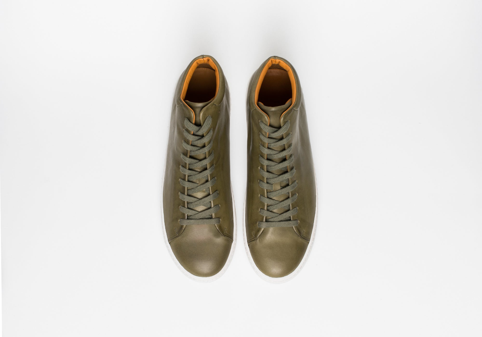 JAK Royal Hi sneakers cuir Olive 38 EU semelle caoutchouc