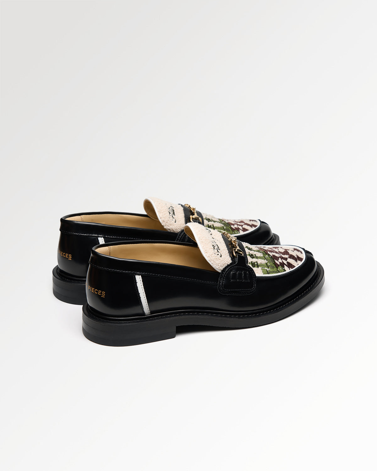 Filling Pieces Loafer Chess Mocassin cuir noir