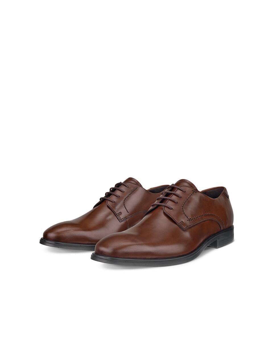 ECCO Derby Homme Cuir Noir 43 EU Confort Ville