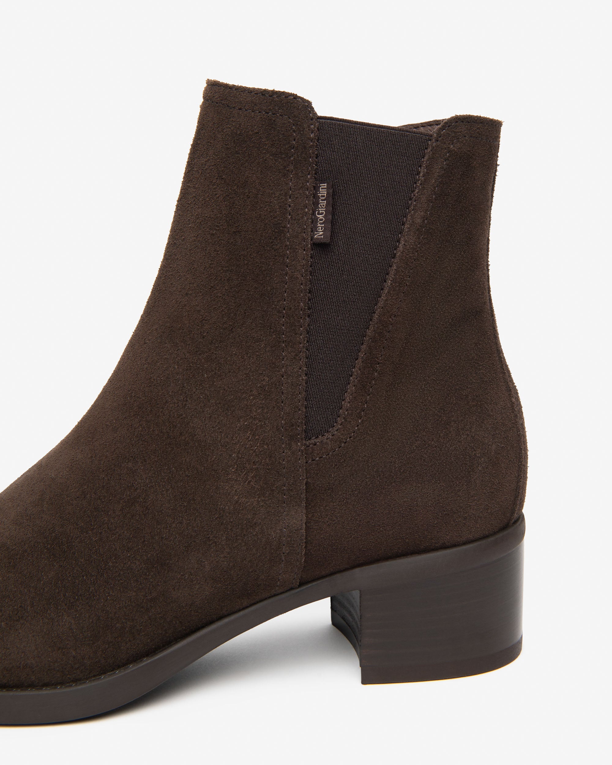 Nerogiardini Chelsea Femme Daim Talon 40 mm Zip