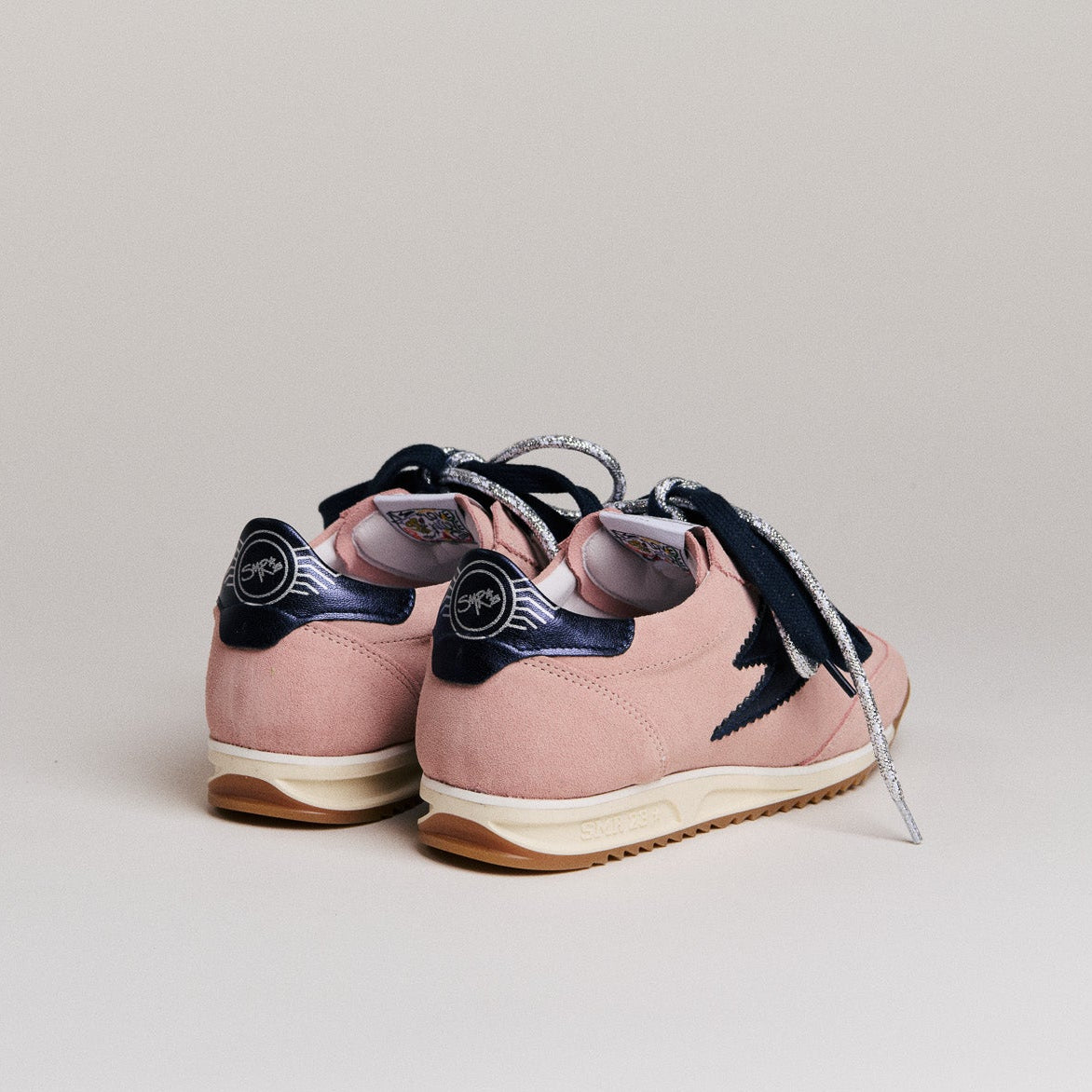 Semerdjian Joyce D619 baskets rose marine daim